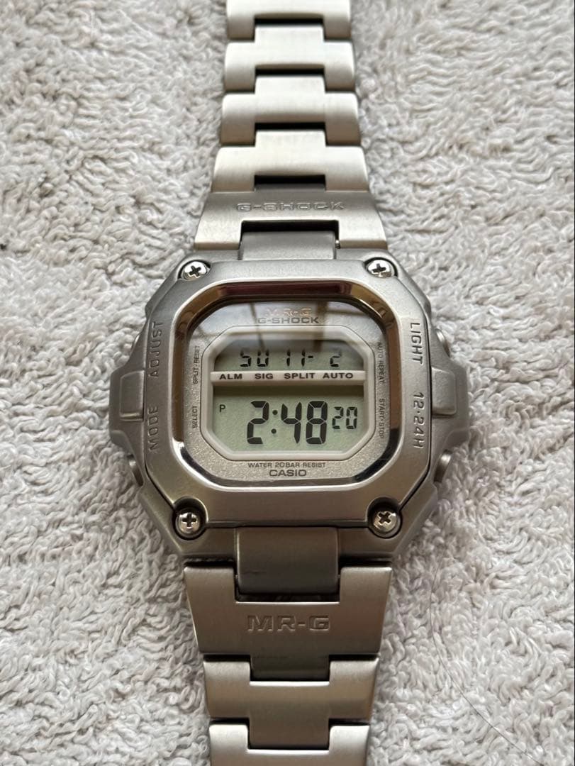 【極美品】カシオMRG-110T初代フルメタルGショック角形チタン