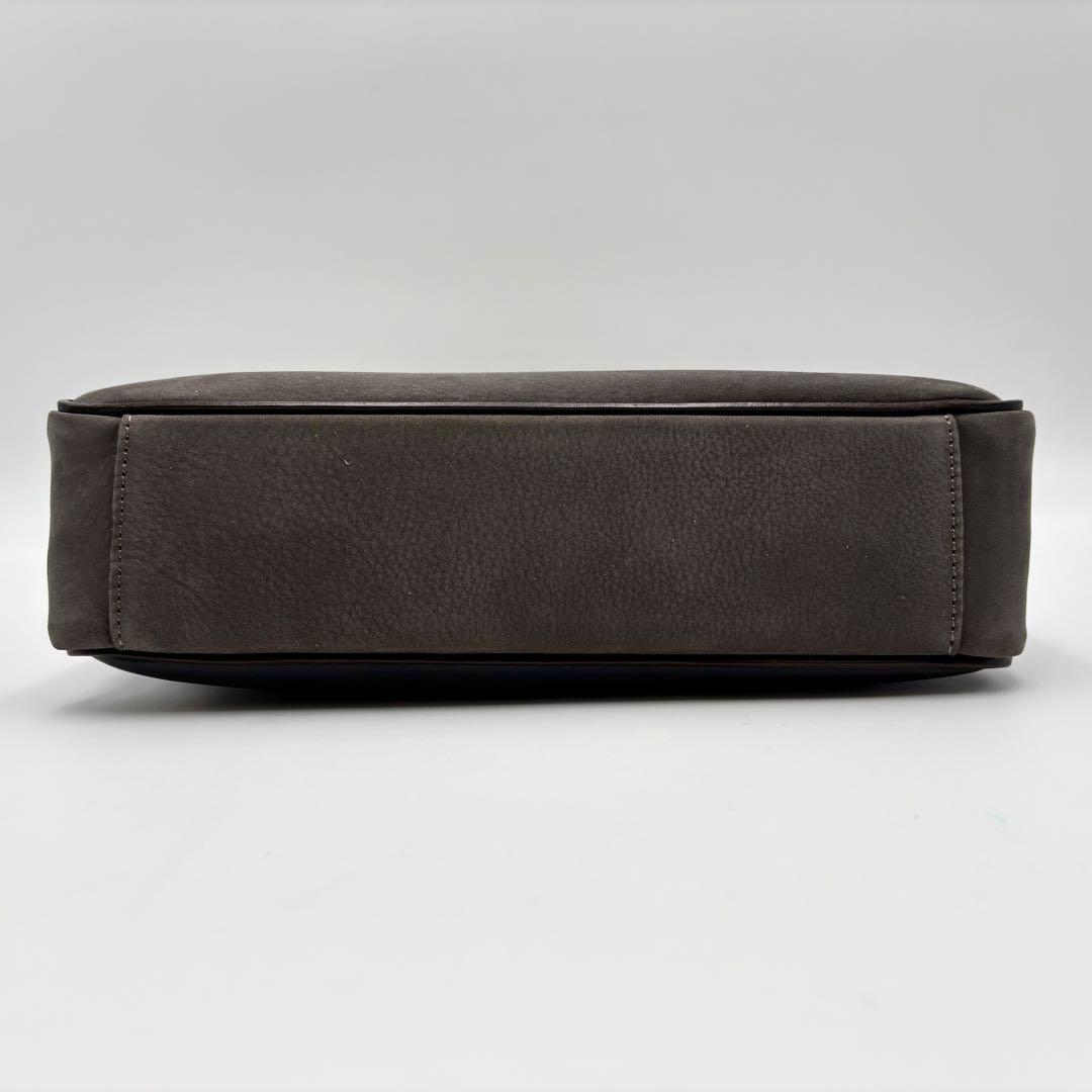 極美品 ココマイスター ショルダーバッグ グッドオールドミラノ ヌバック グレー