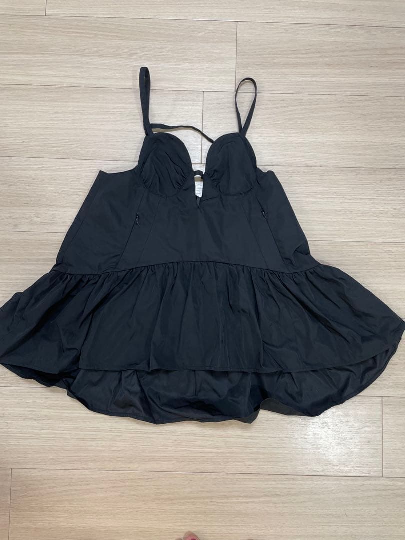 【新品】黒J1U by LA BELLE ETUDE Aラインビスチェチュニック