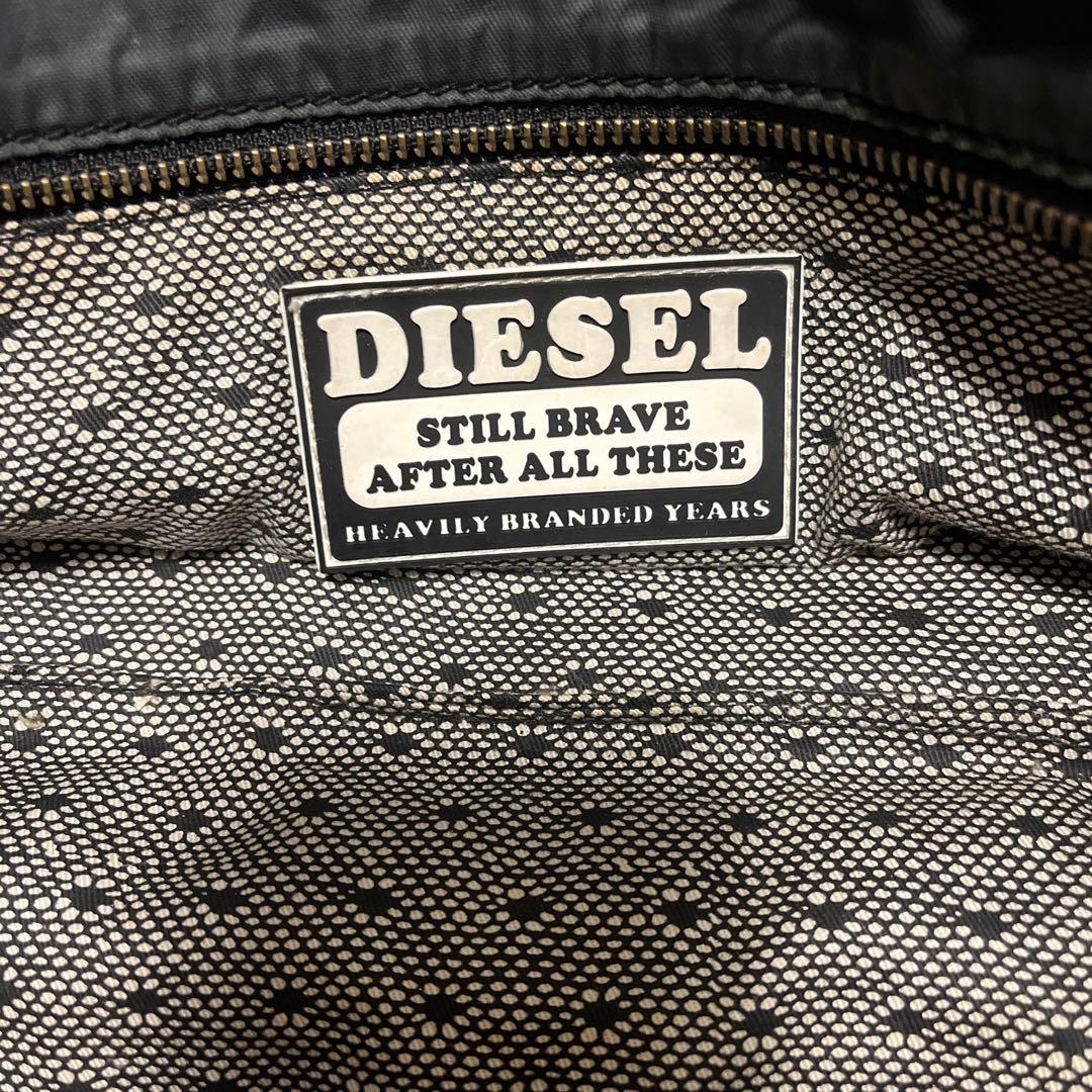 90s 希少　ディーゼル　アーカイブメタルロゴ　ミニボストンバッグ　y2k