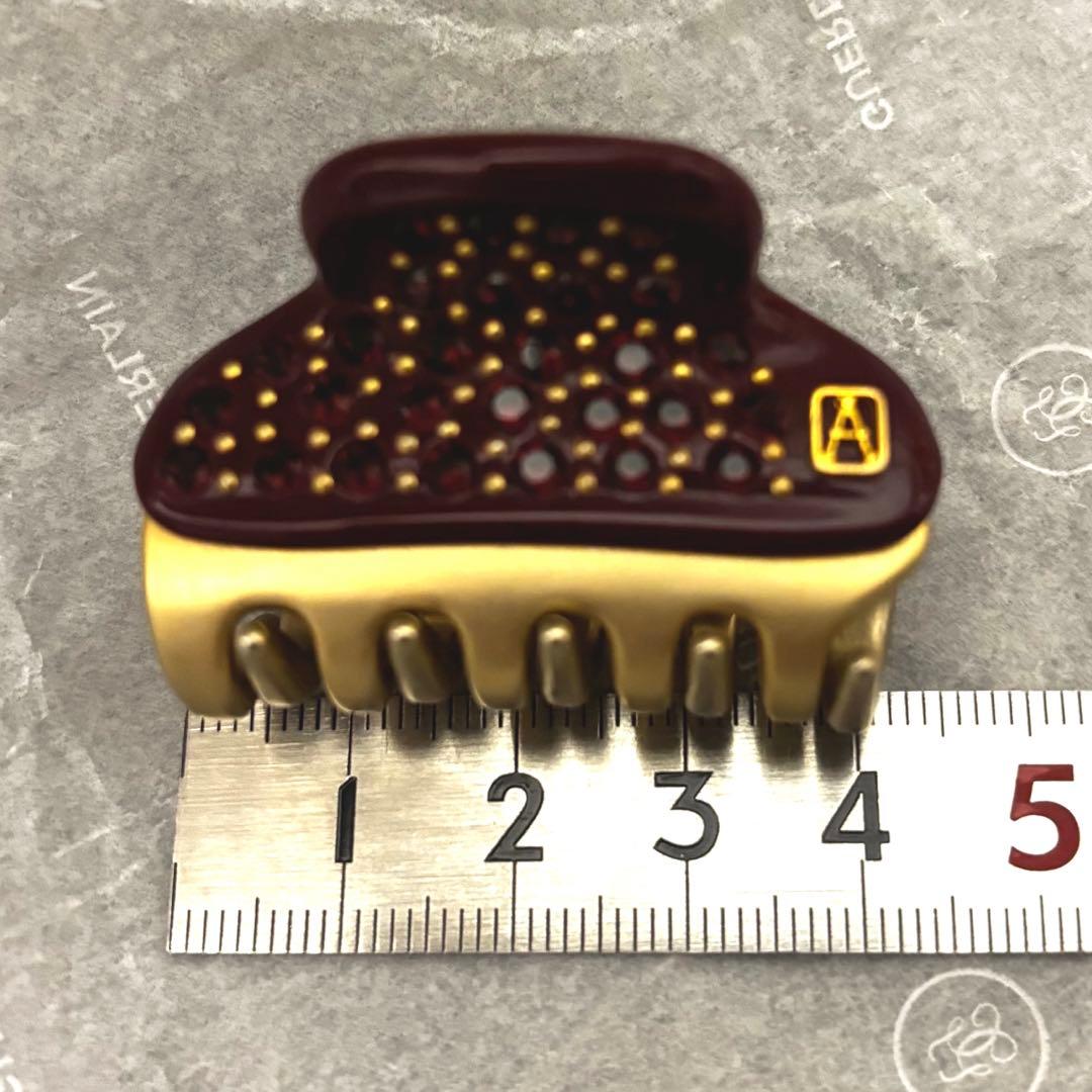 アレクサンドルドゥパリ 4.5㎝ヴァンドームクリップ　 フルストラスダークレッド