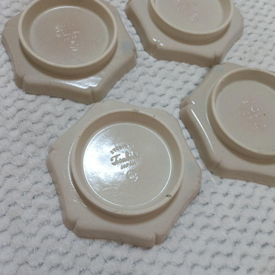 スタジオエム　椿　輪花皿　4点セット