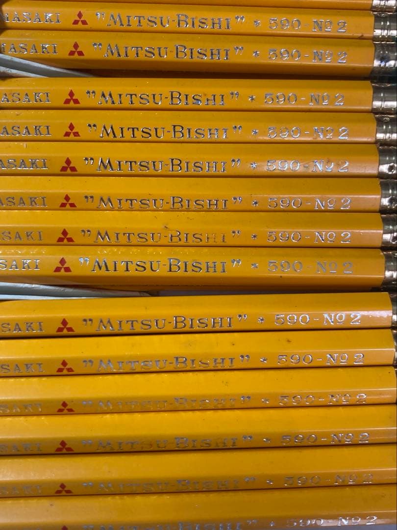 三菱鉛筆　真崎大和　事務用鉛筆　590 6ダース　箱入り No.2