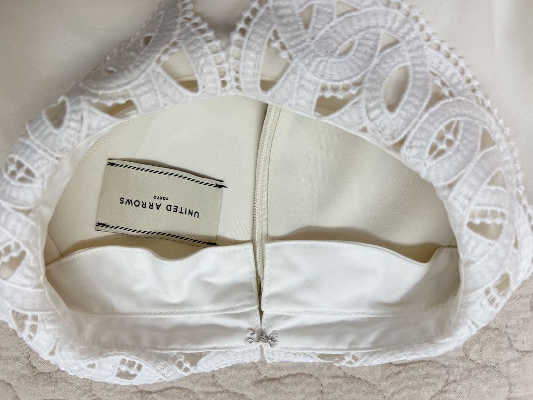 UNITED ARROWS SPONGY ペプラム ブラウス　付け襟