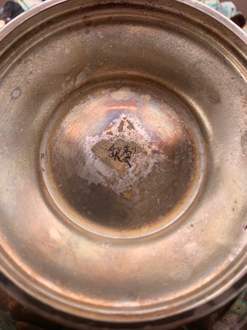 花模様ボウル 319g 銀製