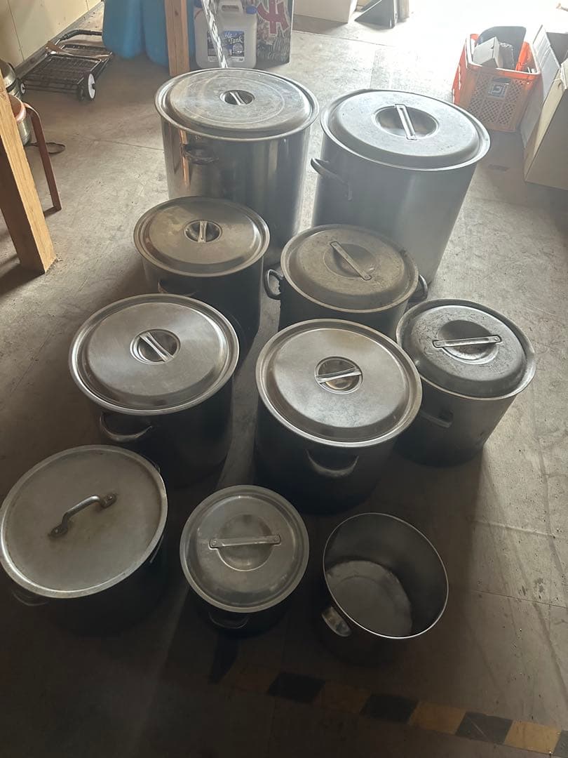 Shin-ai様　赤枠のみ専用　お得！寸胴鍋セット 10個　ラーメン、飲食開業