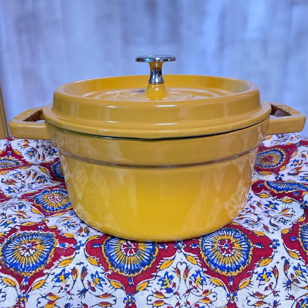 未使用品！お値下げ可！【レアカラー】ストウブ　ピコココット　マスタード　20cm