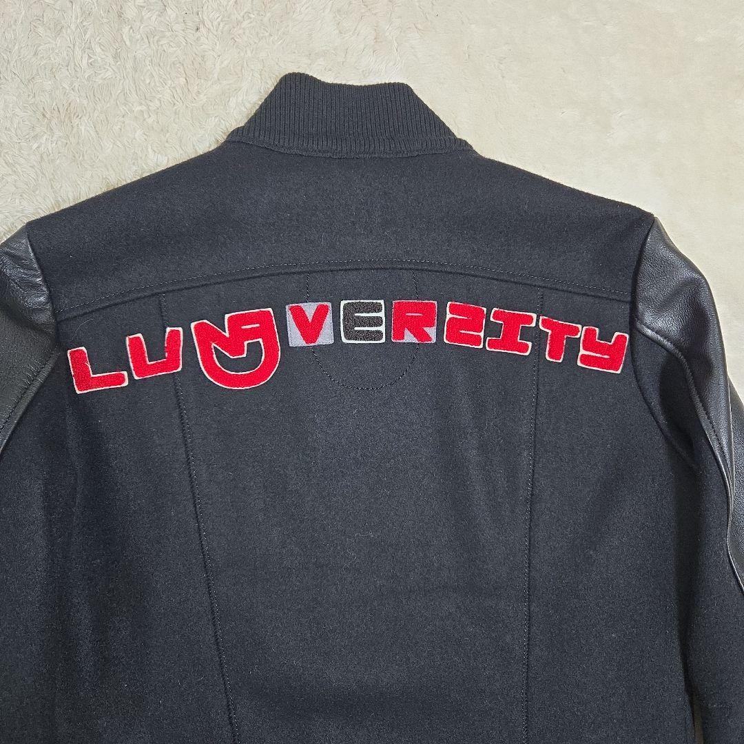 マリテ フランソワ ジルボー 袖レザー ウール スタジャン ワッペン