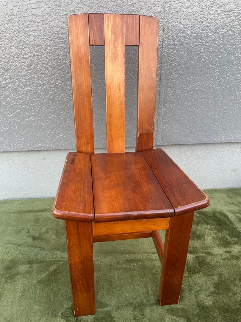 二脚セット　北欧レトロ カナディアン 木製椅子 ダイニングチェア ビンテージ