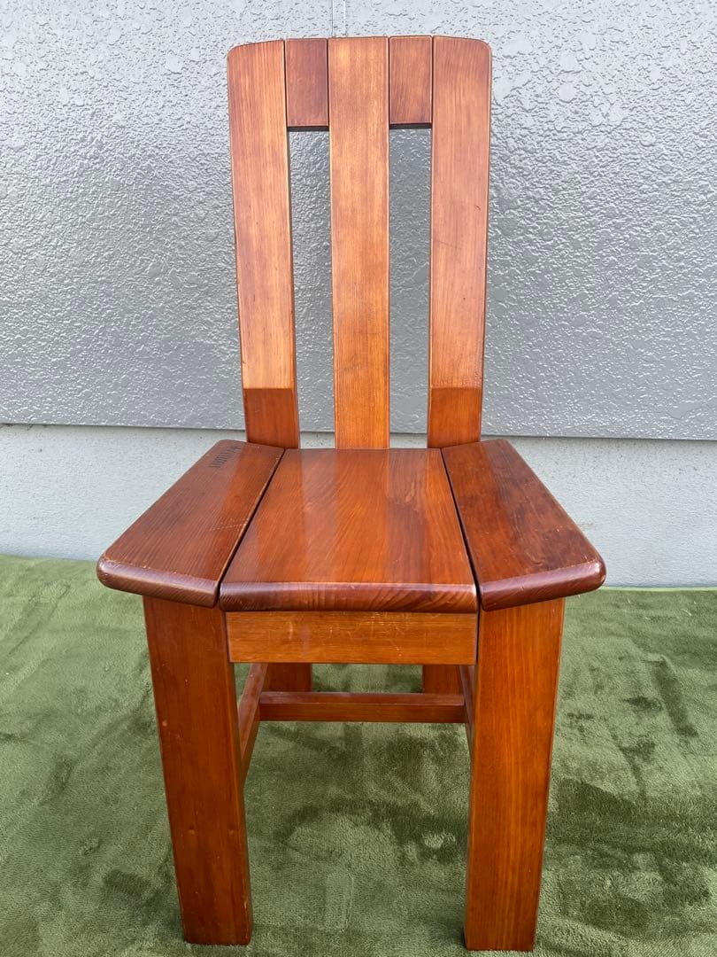 二脚セット　北欧レトロ カナディアン 木製椅子 ダイニングチェア ビンテージ