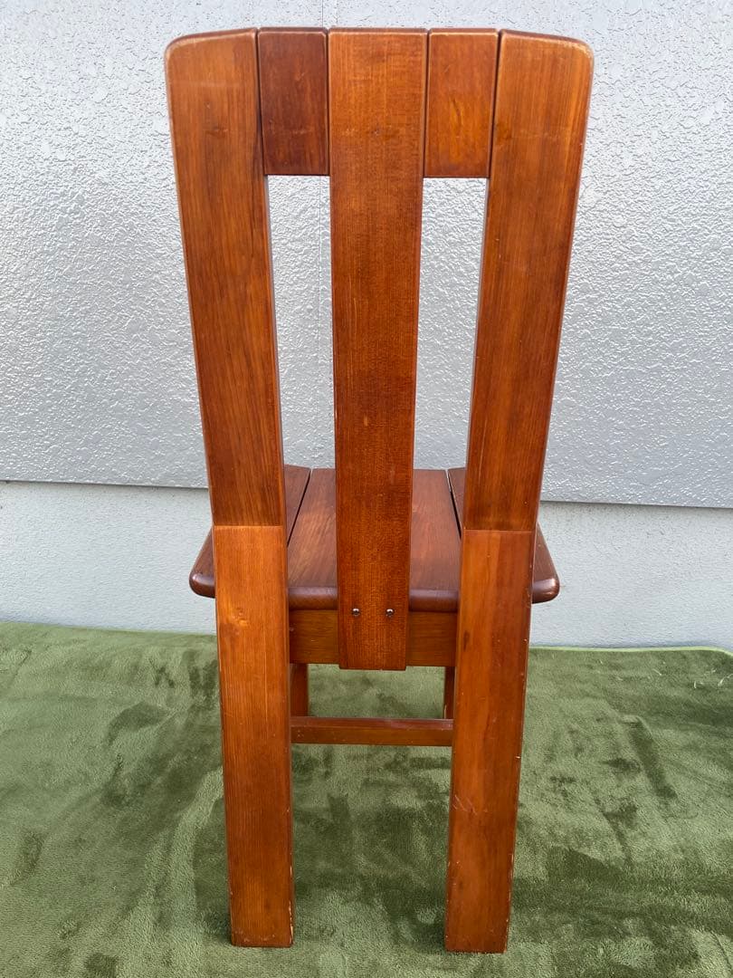 二脚セット　北欧レトロ カナディアン 木製椅子 ダイニングチェア ビンテージ