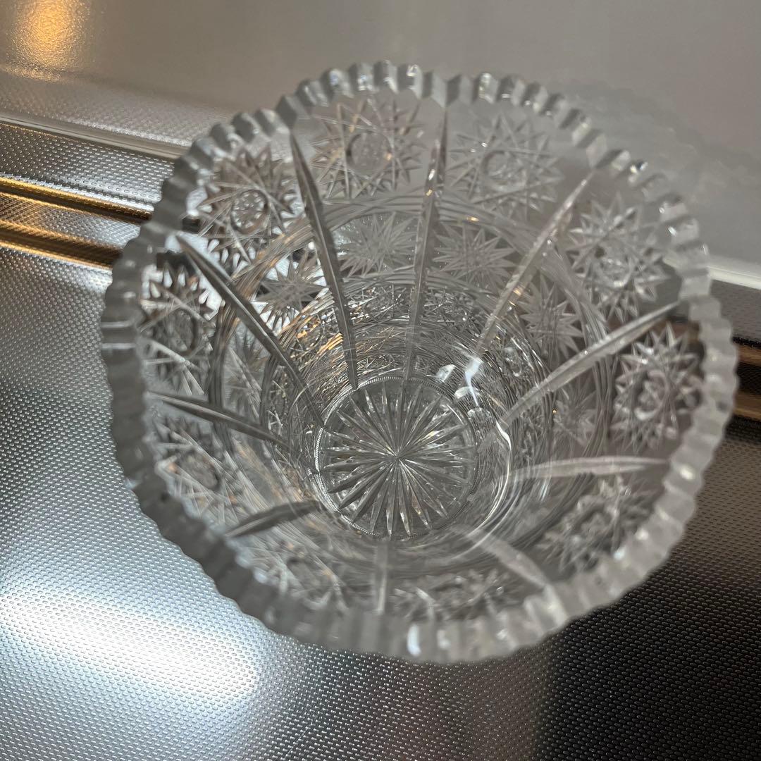 ボヘミアガラス花瓶