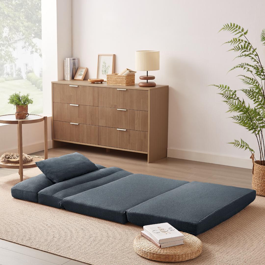 折りたたみ ソファベッド 座椅子 幅103cm 2人掛け ソファ リクライニング