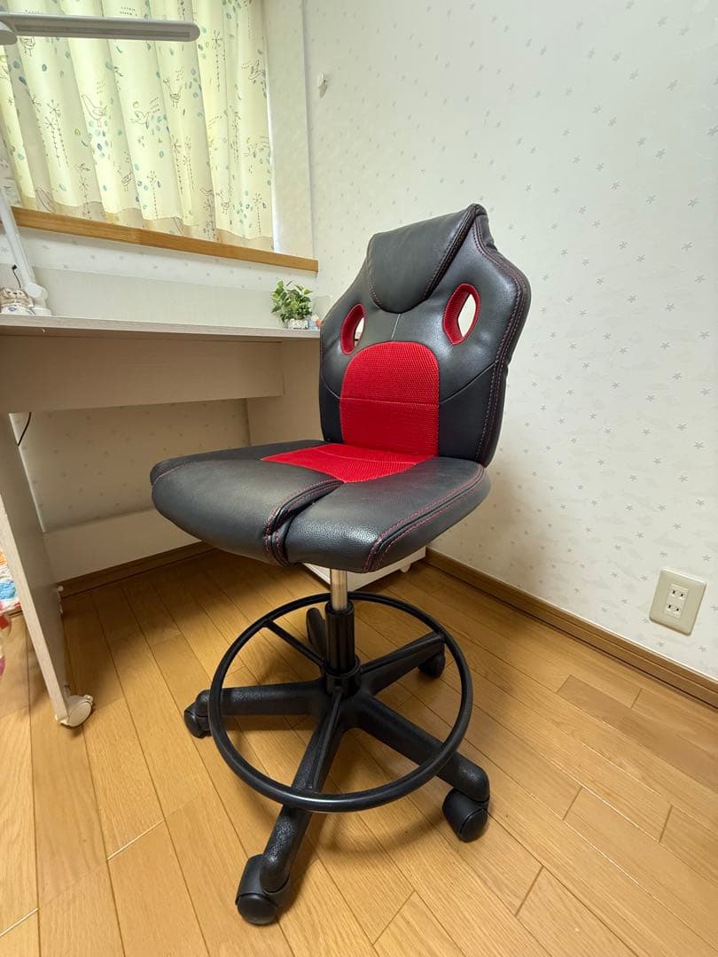 ロフトベッド・デスク付きホワイト 勉強机&椅子