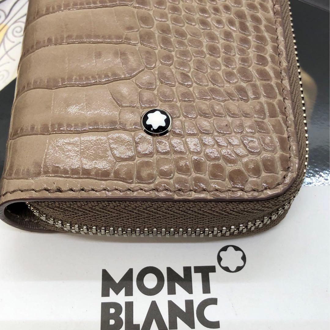 モンブラン　★完売極上最高逸品！アリゲーターデザイン・マイスター本革製ペンポーチ