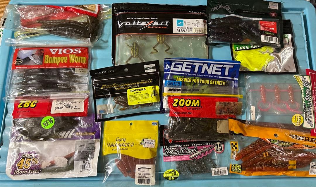 バス釣りワームセット　100袋以上