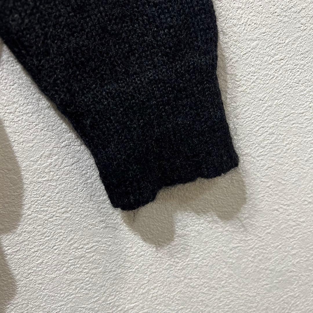 希少 美品 ヨウジヤマモトプールオム 上質 モヘア ドッキング ジップ ニット