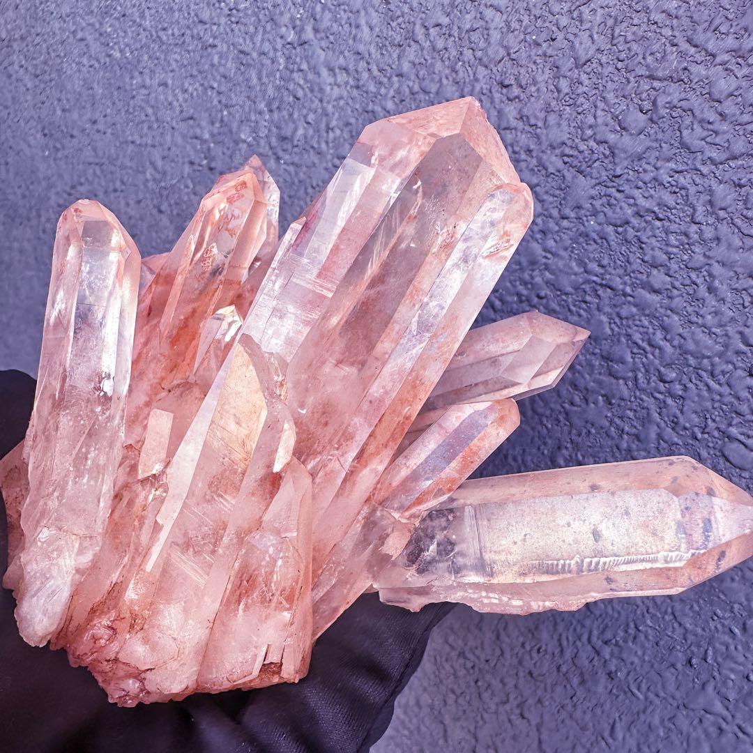 爆レア❗️高透明度❗️超綺麗♡超強いパワー ピンク ヒマラヤ クラスターA1435