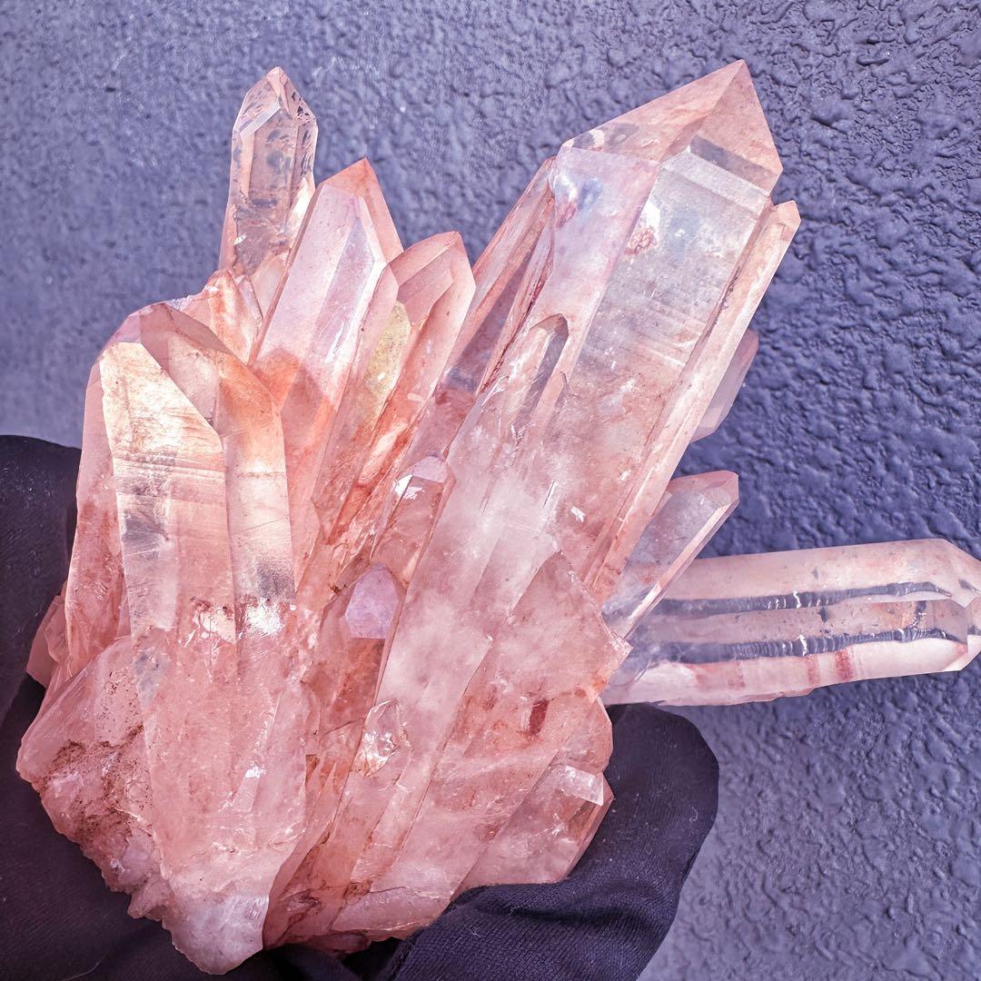 爆レア❗️高透明度❗️超綺麗♡超強いパワー ピンク ヒマラヤ クラスターA1435