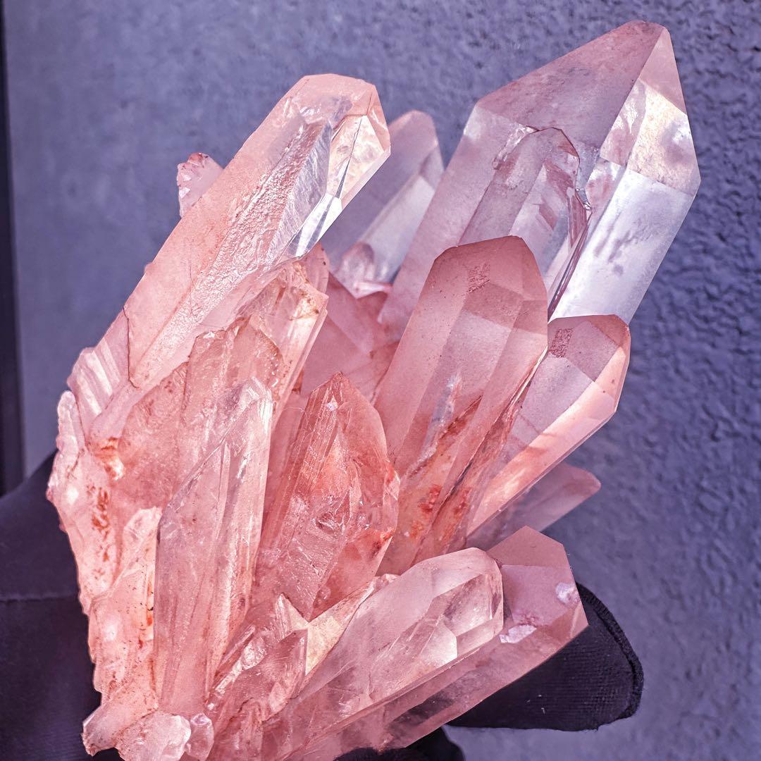 爆レア❗️高透明度❗️超綺麗♡超強いパワー ピンク ヒマラヤ クラスターA1435