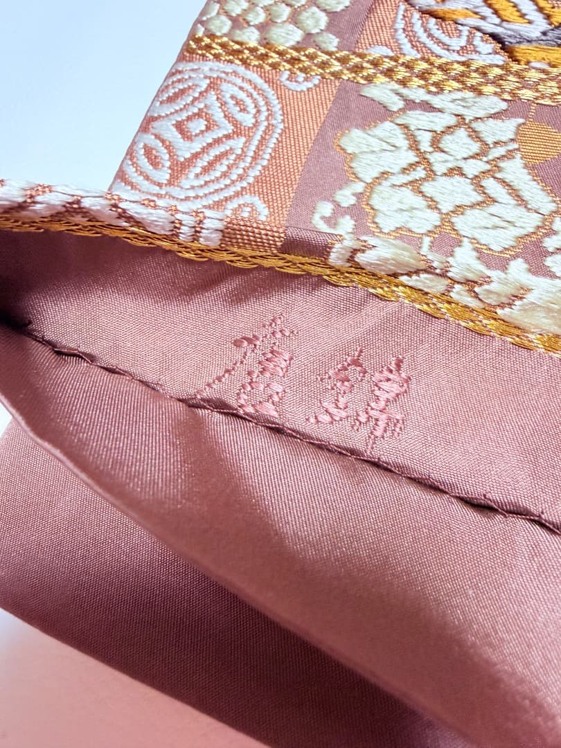 高級 袋帯 正絹 六通柄 総唐織 名物裂道長文 訪問着 留袖 色無地