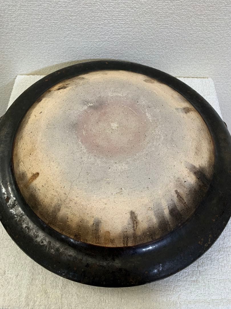 【土鍋】土楽窯　黒鍋　尺三寸（6人〜用）