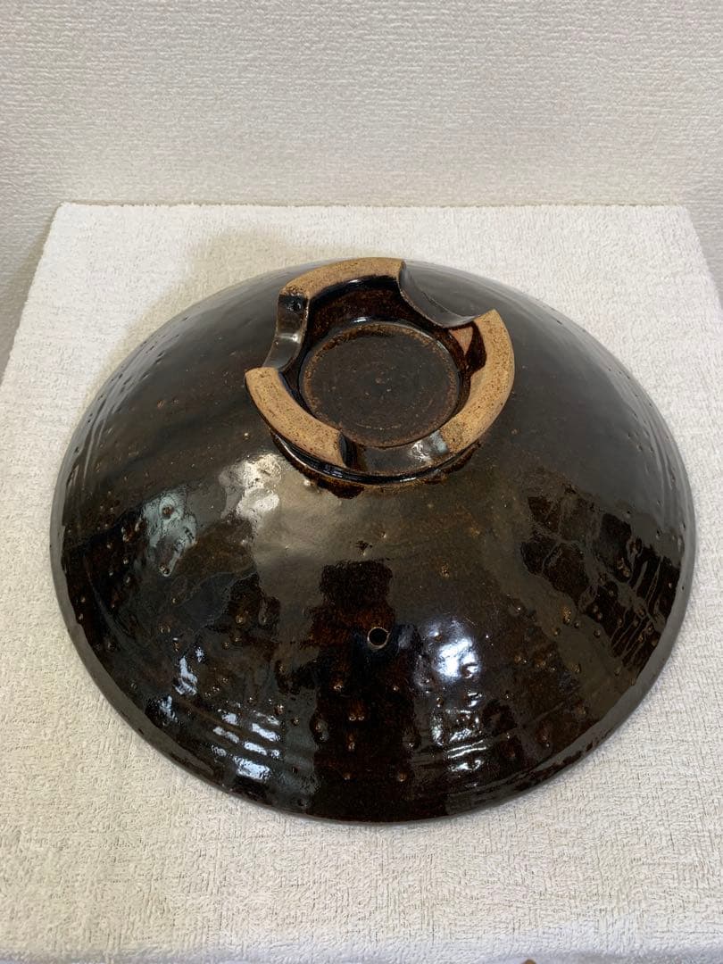 【土鍋】土楽窯　黒鍋　尺三寸（6人〜用）