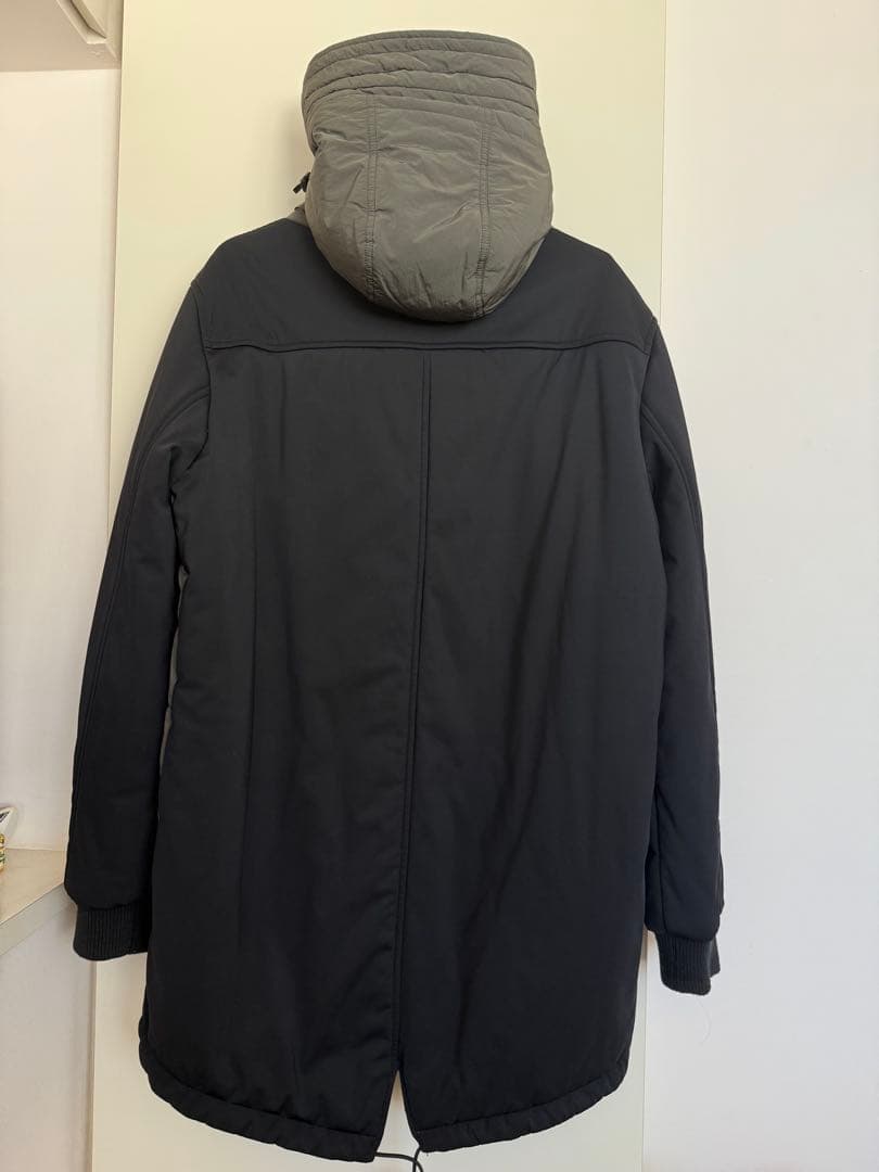 EA7 EMPORIO ARMANI 中綿ロングパーカー モッズコート風Lサイズ