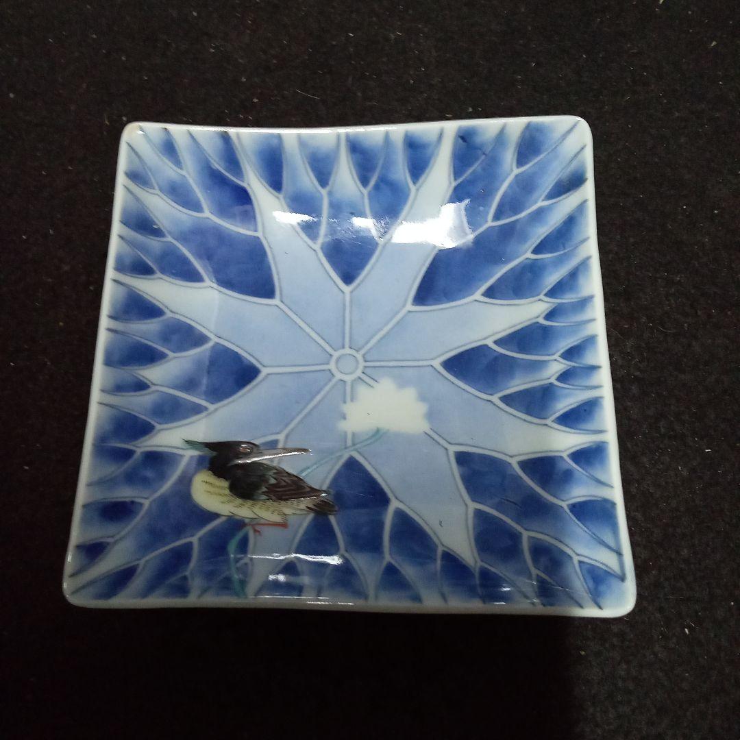 鍋島鳥絵皿、サイズ、１１−１１センチ