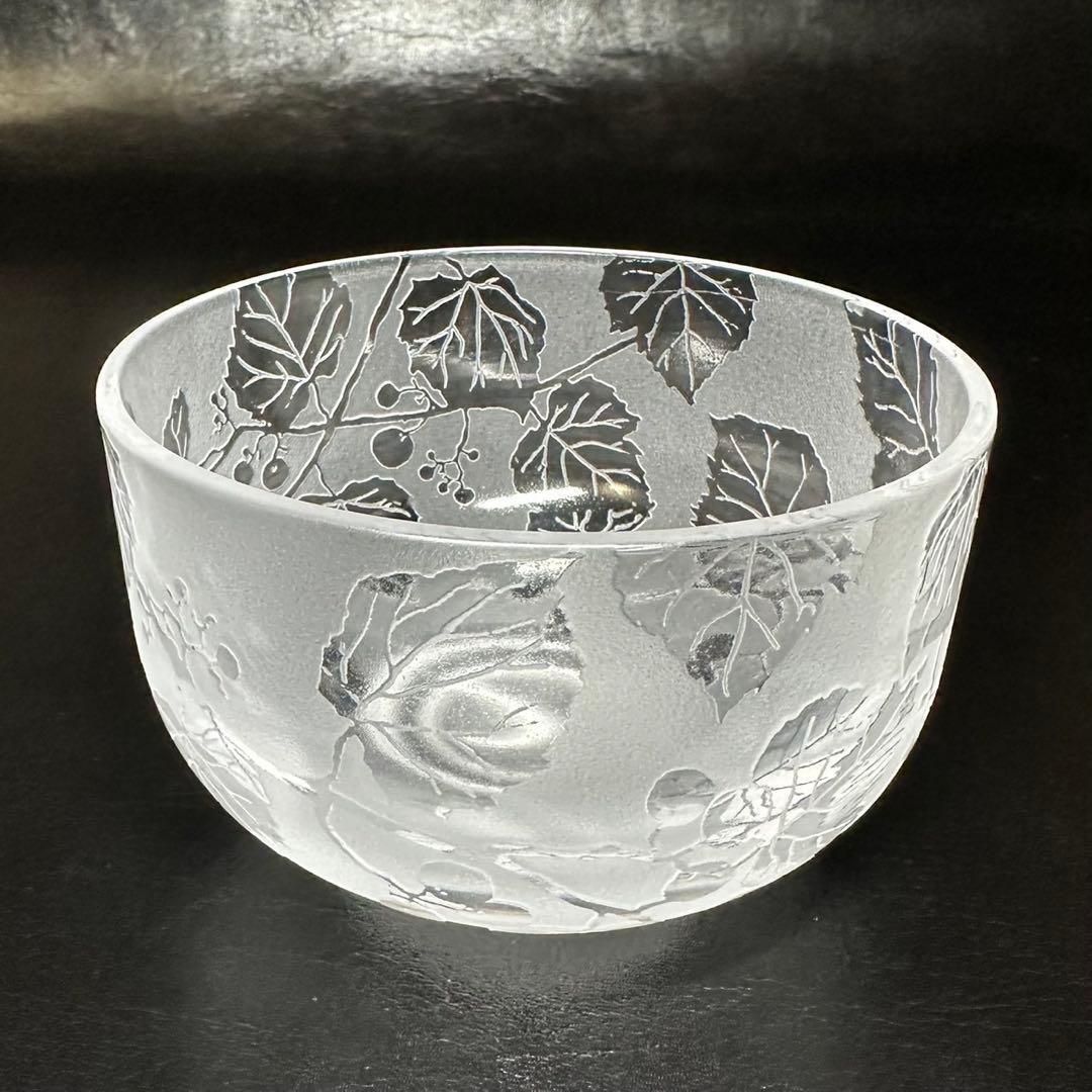 ★北一ガラス！茶道具！ガラス 茶碗・茶入！紙箱/栞付！★