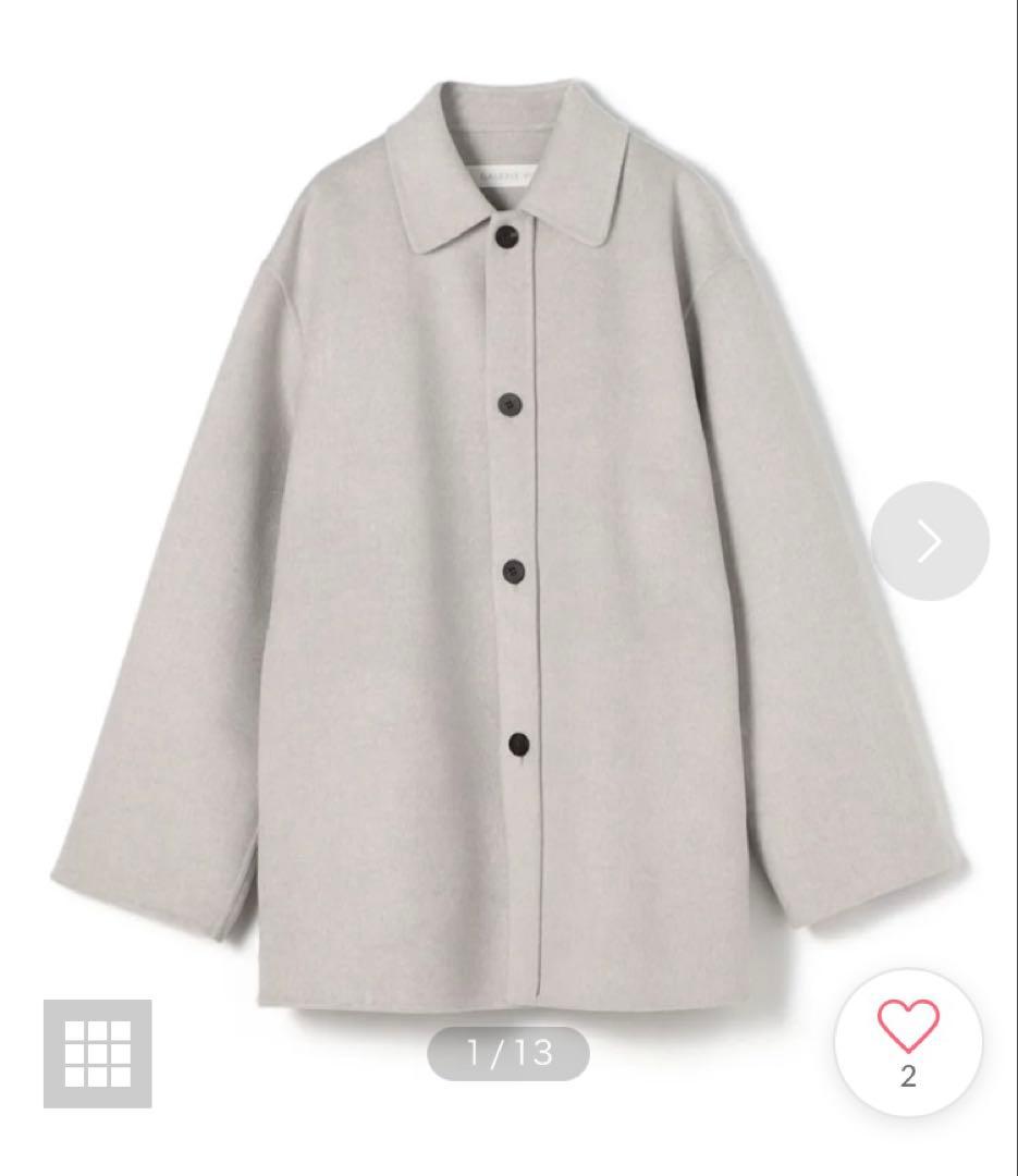 GALERIE VIE ギャルリーヴィーダブルフェイスシャツコート