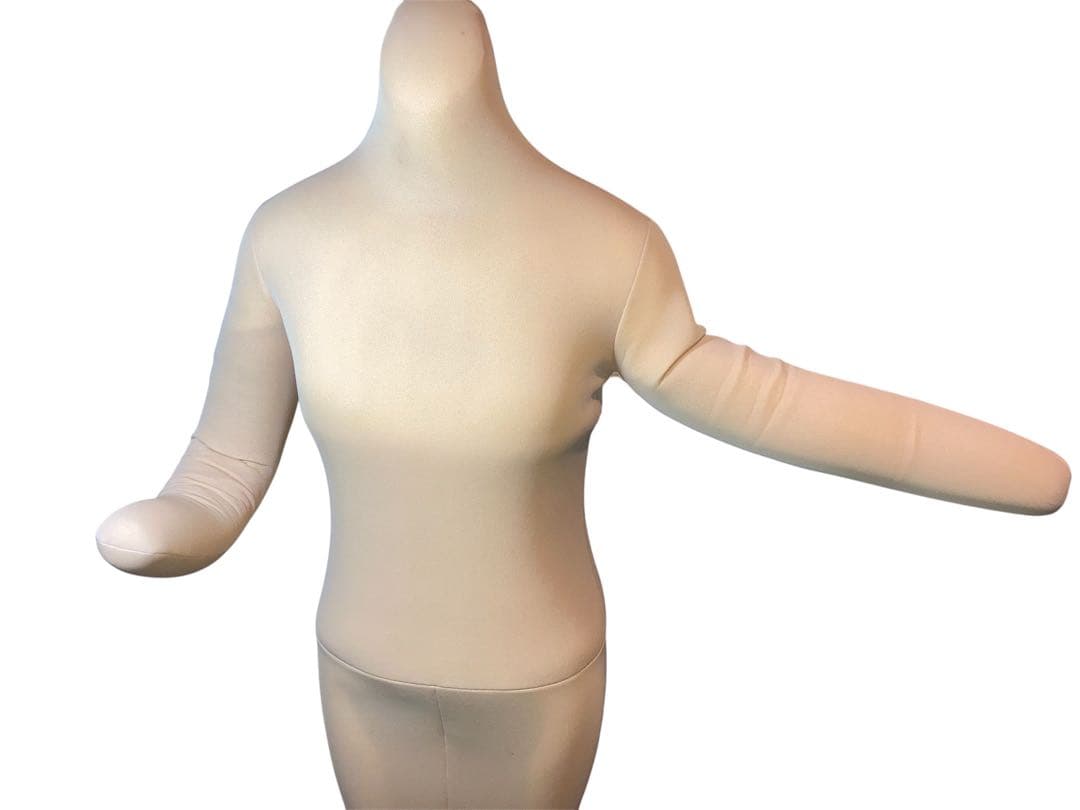 和装用トルソー　ベージュ　着付け練習用ボディ　高さ調節可能