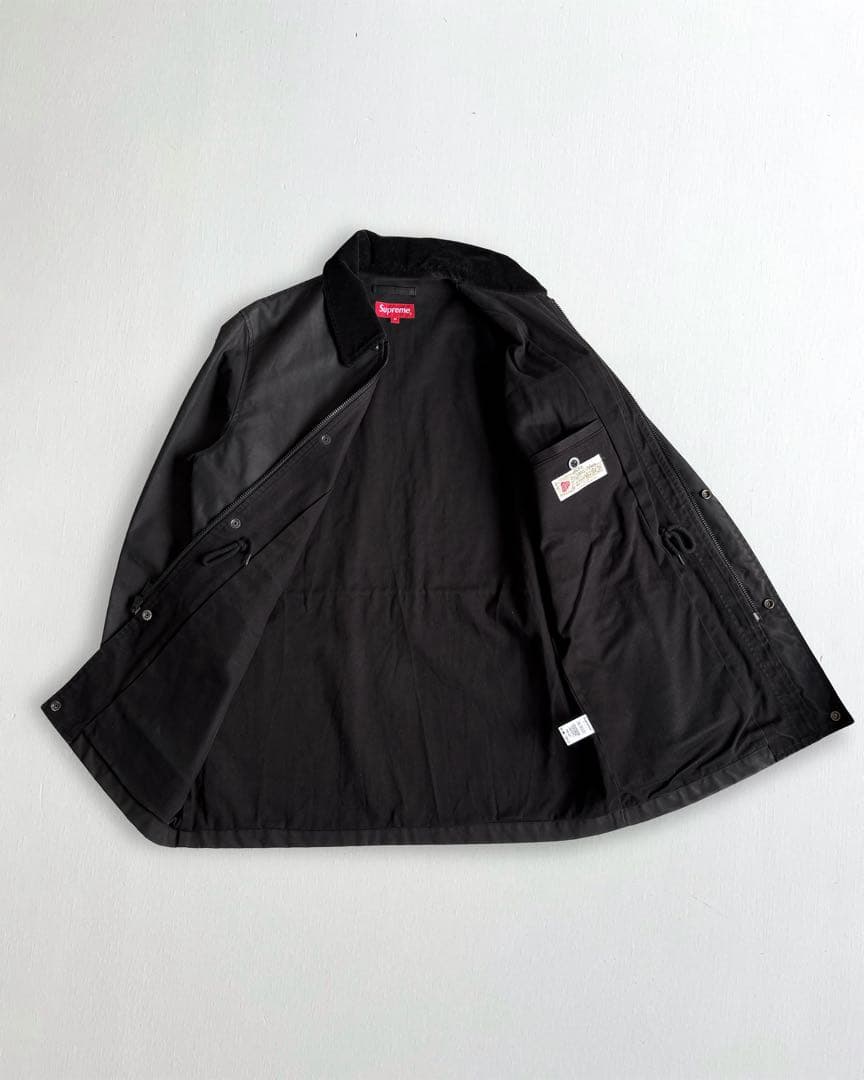 ジャケット・アウター Supreme 14AW Dry Wax Barn Coat Black M