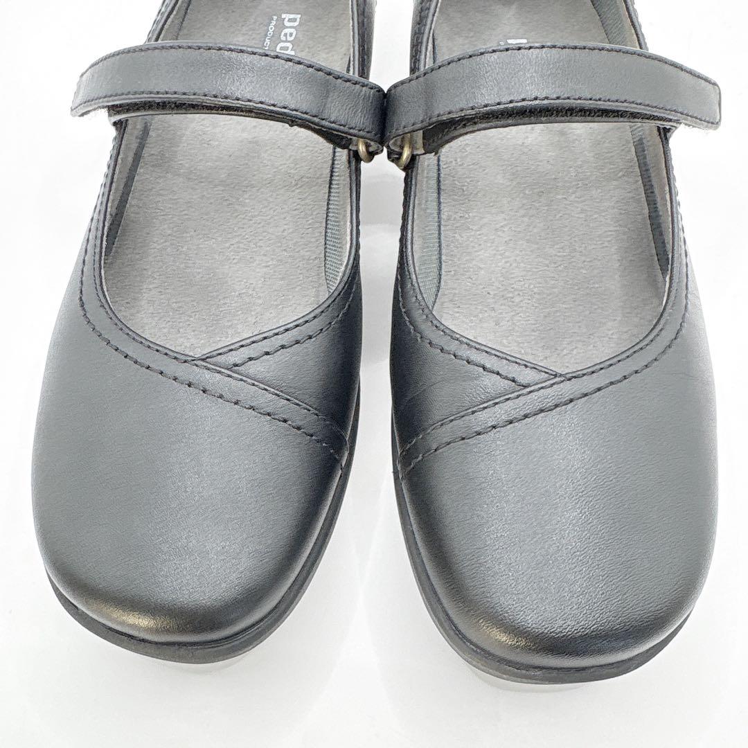 【最終】極美品Pedala ペダラ メリージェーン アシックス22 黒