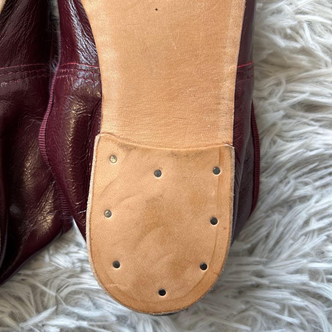 【新品】E.PORSELLI×Plage 別注バレエシューズ ワインレッド 35