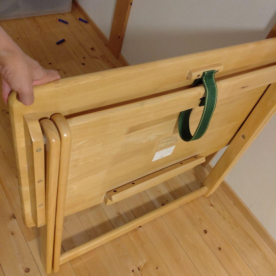 木製　折りたたみ机