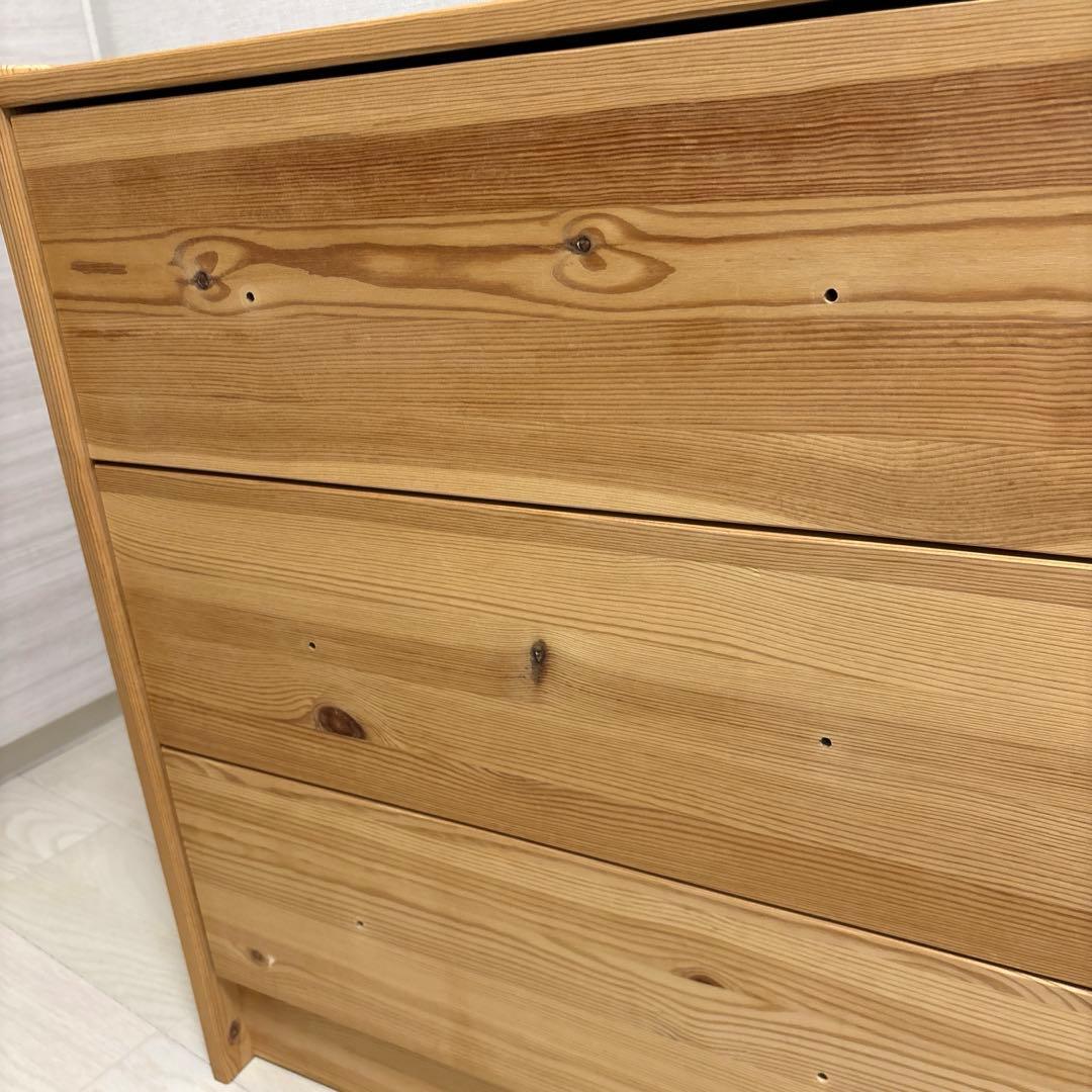 IKEA チェスト　パイン材　3段チェスト