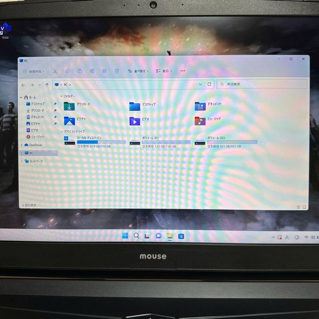 ブラックノートPC Windows 10 ACアダプター付き