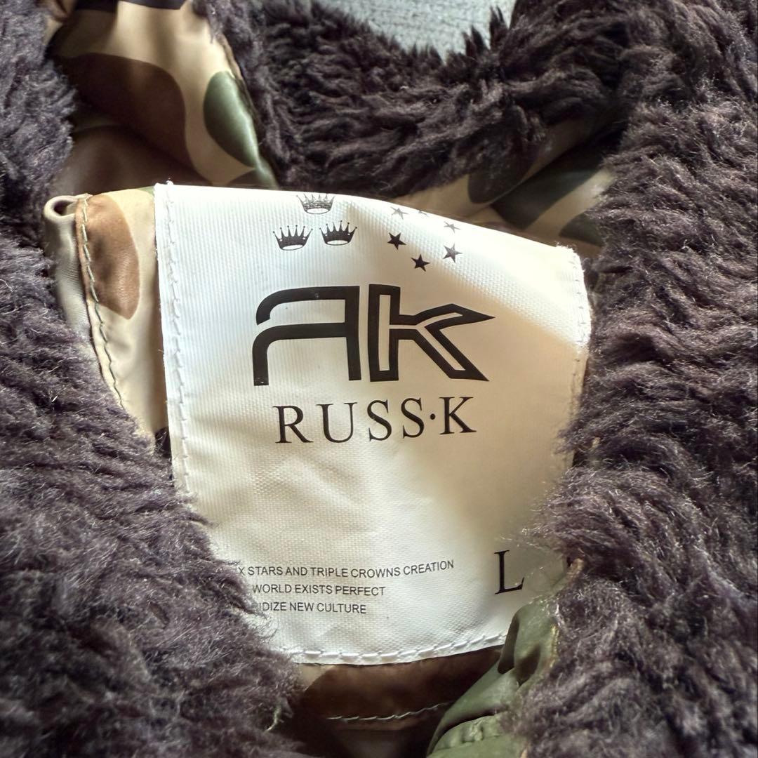 y2k 短丈　2way ファーダウン ジャケット　カモフラ　ギャル　stussy