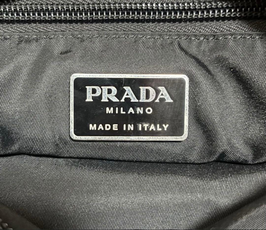 マナぺり　美品プラダPRADA ショルダーバッグ ポシェット ナイロン