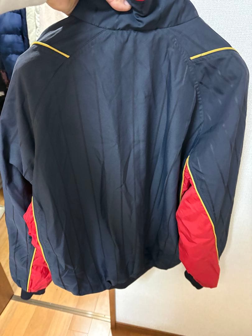 神村学園　Mizuno ジャケット サイズ0 ネイビー/レッド