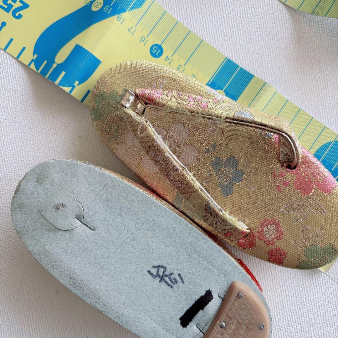 フルセット　七五三７歳女の子　赤地花御所車　黒地袋帯　蝶鶴菊　簡単半衿　7106