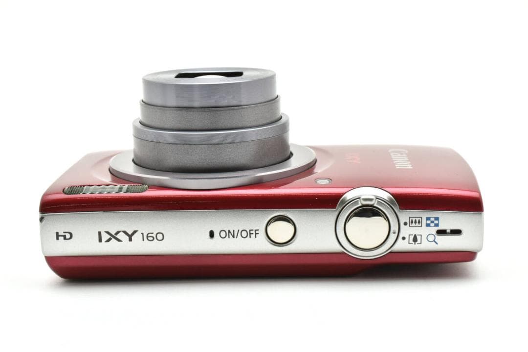 超美品 キヤノン IXY160 コンパクトデジタルカメラ レッド Canon