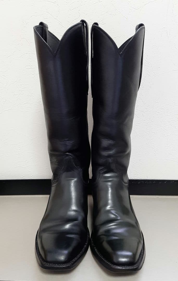 新春セール❗【アメリカ製】J.B.HILL ウエスタンブーツ 黒 おまけ付き