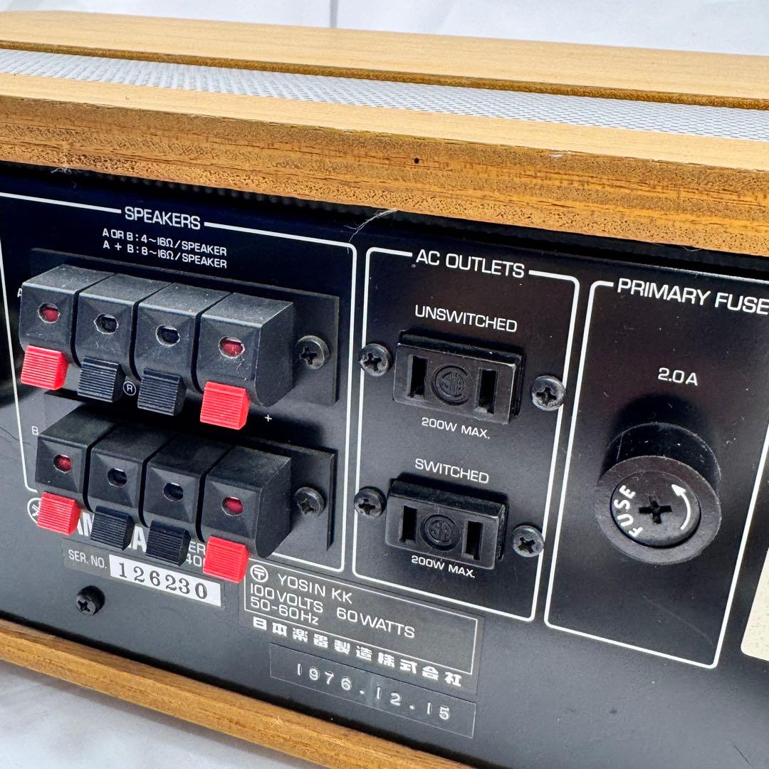 YAMAHA ステレオレシーバー CR-400 説明書付(QRコード)