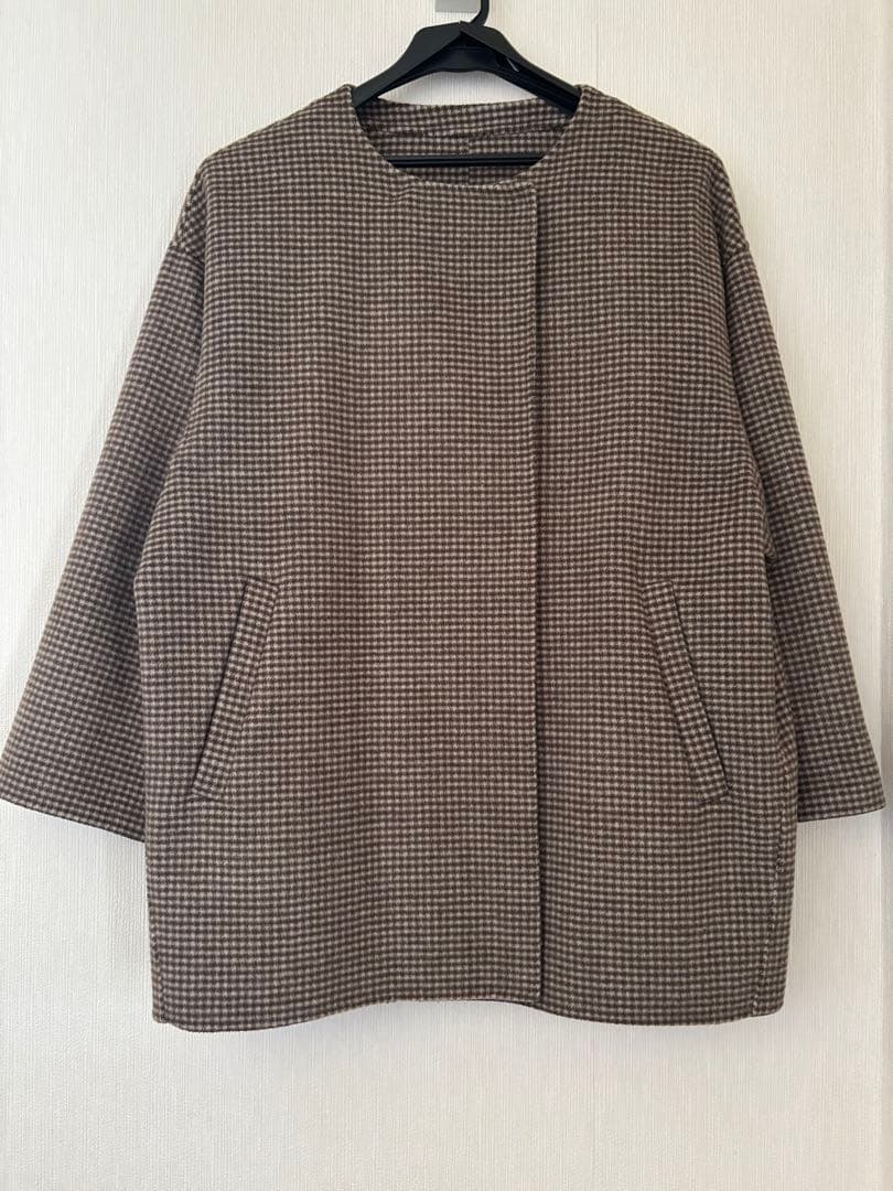 スローブイエナ　HAMILTON ダブルフェイス　ウールショートコクーンコート