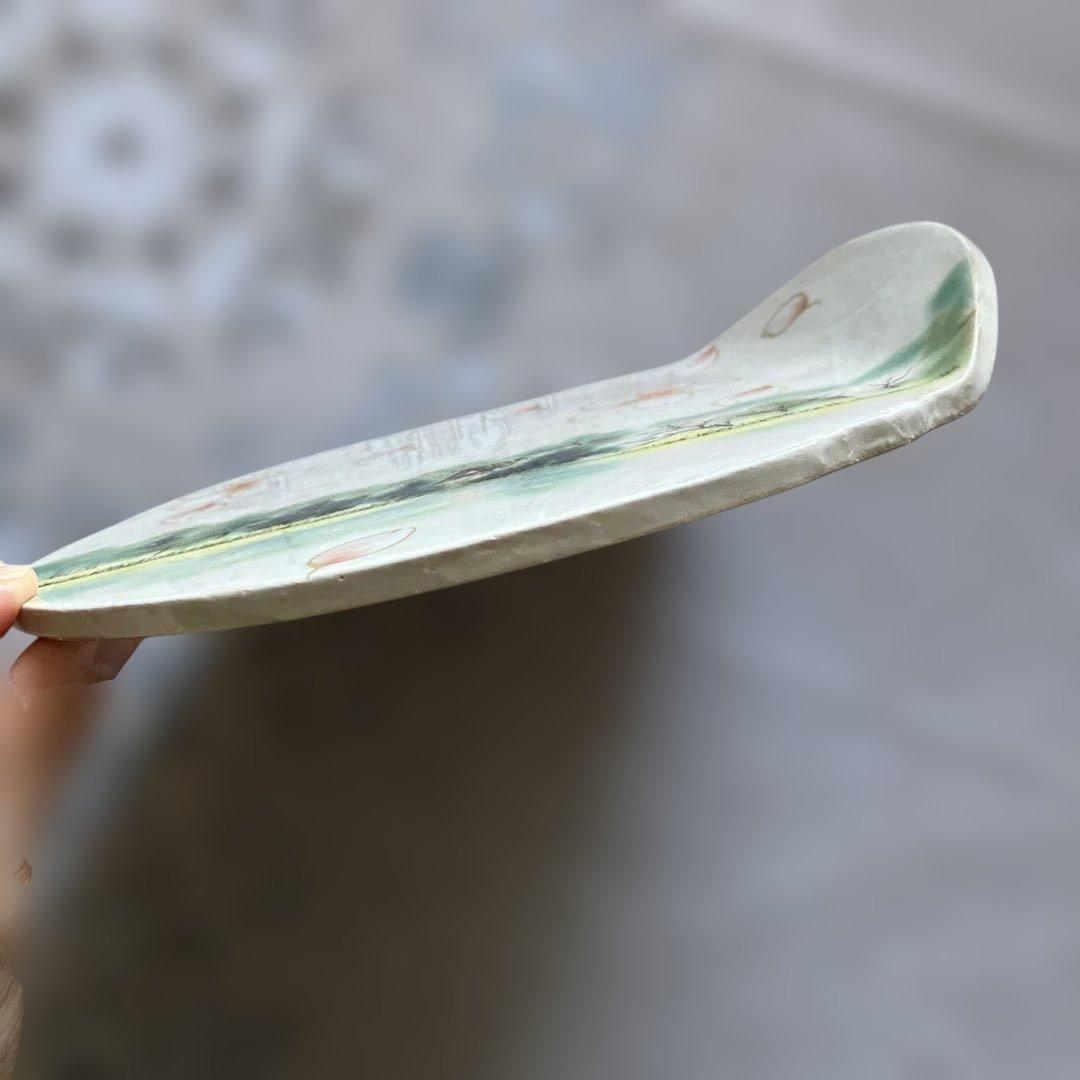 京焼 清水焼 陶葊 陶あん 桜絵 陶板 お皿