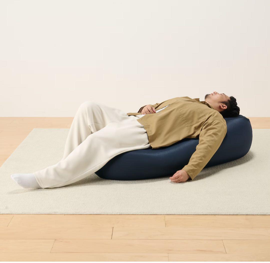 【引き取り限定　東京】体にフィットするソファ長方形　本体＋カバー