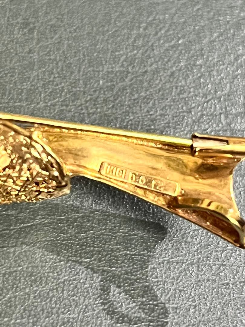 真珠の花束デザイン ゴールドブローチ　K18