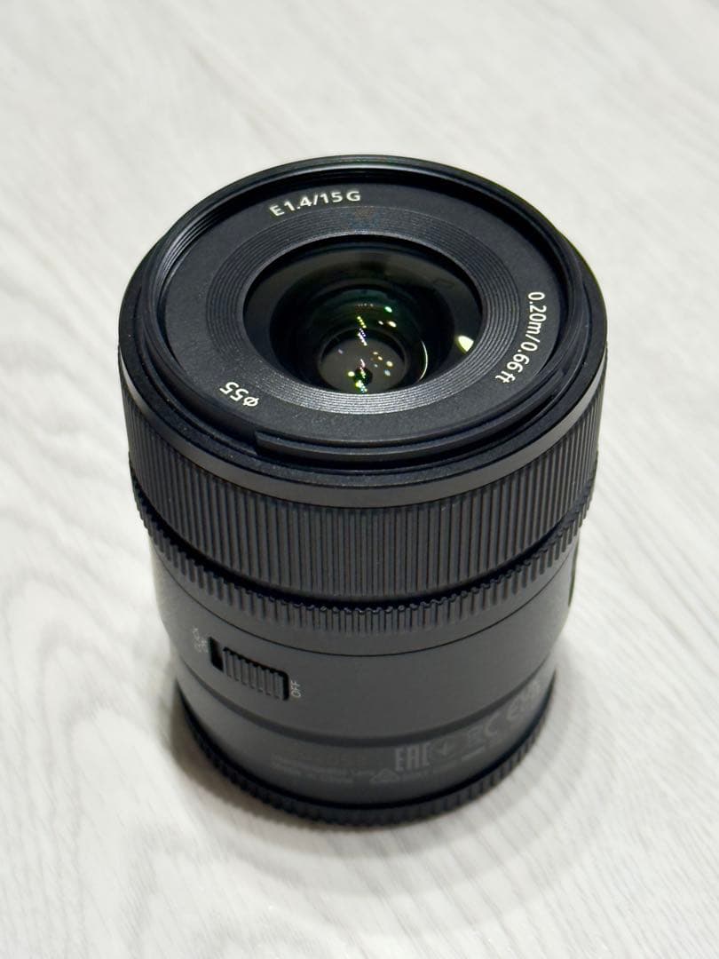 【美品】SONY E 15mm F1.4 G SEL15F14G